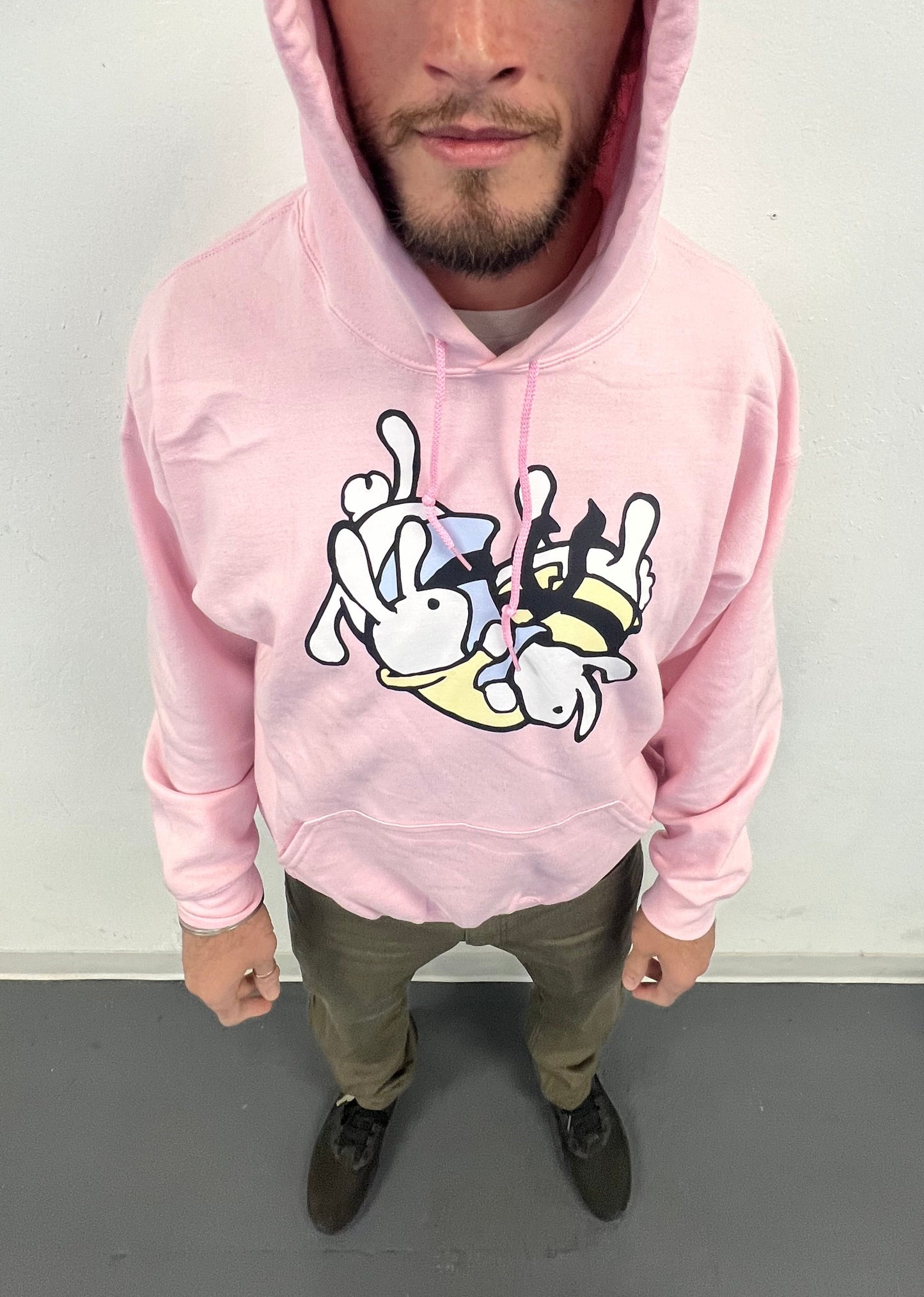 Baby Bunnies Go To Jiu-Jitsu Hoody (Pink)